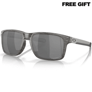 OAKLEY HOLBROOK SUNGLASSES MIX WOODGRAIN W/ PRIZM BLACK LENS OAKLEY