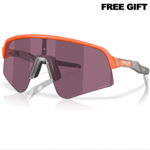 OAKLEY SUTRO LITE SWEEP SUNGLASSES MATTE NEON ORANGE W/PRIZM ROAD BLACK LENS