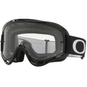 OAKLEY XS O FRAME - JET BLACK MX GOGGLES WITH CLEAR LENS