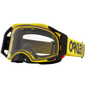 OAKLEY AIRBRAKE MX GOGGLE MOTO YELLOW B1B W/ CLEAR LENS