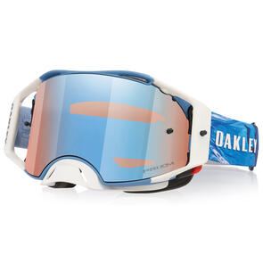 OAKLEY AIRBRAKE MX GOGGLE SEXTON SIG. MATTE WHITE W/ PRIZM SAPPHIRE LENS OAKLEY