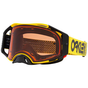 OAKLEY AIRBRAKE MX GOGGLE MOTO YELLOW B1B W/ PRIZM BRONZE