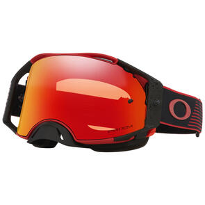 OAKLEY AIRBRAKE MX GOGGLE RED MOTION W/ PRIZM MX TORCH IRIDIUM LENS
