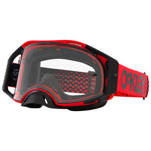 OAKLEY AIRBRAKE MX GOGGLE MOTO RED B1B W/ CLEAR LENS