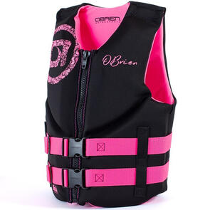 OBRIEN JUNIOR VEST BLK/PINK NEO 30-57KG