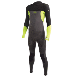 OCEAN N EARTH BOYS FREEFLEX 3/2MM BZ STEAMER BLACK/LIME