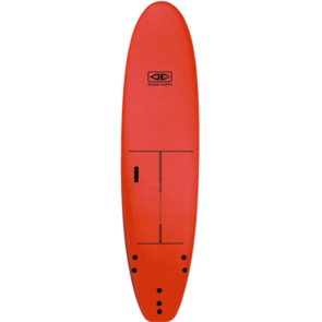 OCEAN N EARTH MACCA SURF SCHOOL SOFTBOARD - 8'0 RED