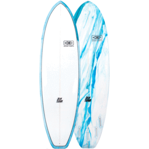 OCEAN N EARTH JOYFLIGHT PU SURFBOARD - BLUE SWIRL 6'8