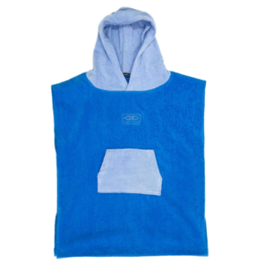 OCEAN N EARTH TODDLERS HOODED PONCHO BLUE