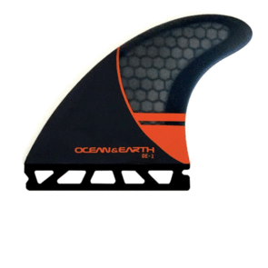 OCEAN N EARTH OE1 WHIP THRUSTER FINS - SINGLE TAB - S - RED