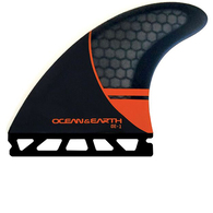 OCEAN N EARTH OE1 WHIP THRUSTER FINS RED - SINGLE TAB - S