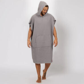 OCEAN N EARTH WAFFLE PONCHO FOG