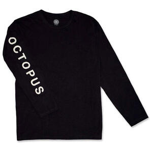 OCTOPUS MEGA NORMAL LOGO L/S TEE BLACK