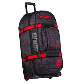 OGIO GEAR BAG - RIG 9800 (WHEELED) DNGR FLAT BLACK RED HAIDEN DEEGAN