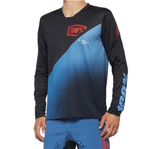 100% R-CORE X JERSEY BLACK/SLATE BLUE 