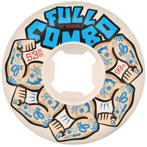OJ 53MM TEAM ELITE WHITE  FULL COMBO 99A WHEELS