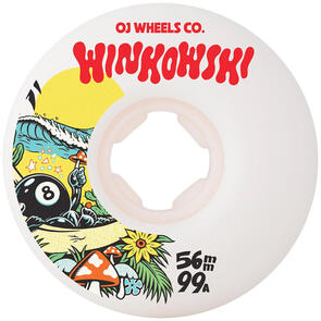 OJ 56MM ERICK WINKOWSKI MUSHROOM ELITE WHITE MINI COMBO 99A WHEELS