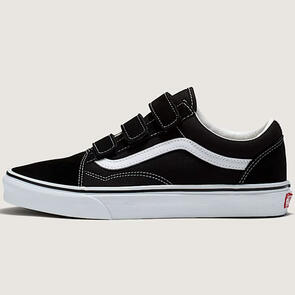 VANS OLD SKOOL V (SUEDE/CANVAS)BLACK TRUE WHITE