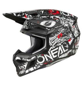 ONEAL 2025 3SRS HELMET ATTACK V.25 - MATTE BLK/WHT