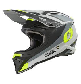 ONEAL 2025 YOUTH 1SRS HELMET STREAM V.24 - MATTE BLK/N-YEL