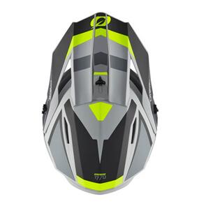 ONEAL 2025 YOUTH 1SRS HELMET STREAM V.24 - MATTE BLK/N-YEL