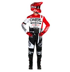 ONEAL 2024 ELEMENT GEARSET WARHAWK V.24 BLK/WHT/RED