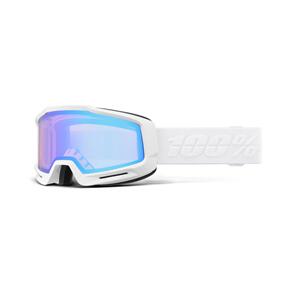 100% OKAN GOGGLE WHITE - HIPER PINK W/ TURQUOISE MIRROR