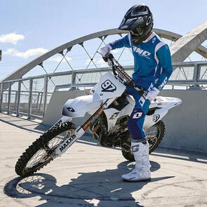 ONE INDUSTRIES X-197 JERSEY AND PANT COBALT - BLUE