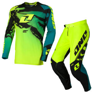 ONE INDUSTRIES X-297 JERSEY AND PANTS NEON TIGER