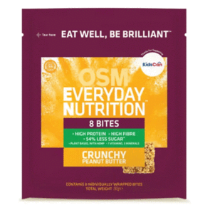 ONE SQUARE MEAL BITES EVERYDAY NUTRITION CRUNCHY PEANUT BUTTER 8 PACK POUCH