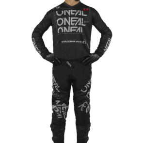 ONEAL 2025 ELEMENT JERSEY AND PANTS STATIC V.25 - BLK/GRAY