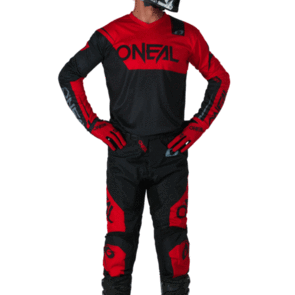 ONEAL 2026 ELEMENT V6 JERSEY AND PANTS RACEWEAR BLACK RED