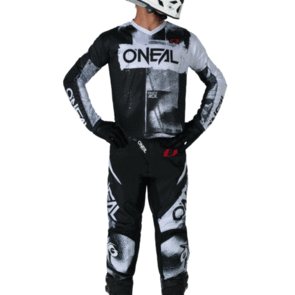 ONEAL 2026 ELEMENT V6 JERSEY AND PANTS ROLLER BLACK WHITE