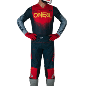 ONEAL 2026 HARDWEAR V6 JERSEY AND PANTS SWIPE BLUE RED