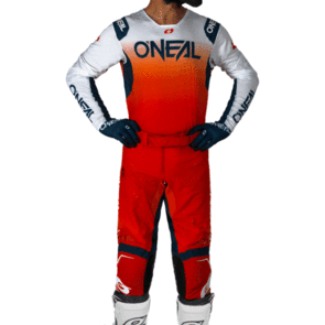 ONEAL 2026 PRODIGY JERSEY AND PANTS FIVE FIVE V.26 - RED/ORG/NVY