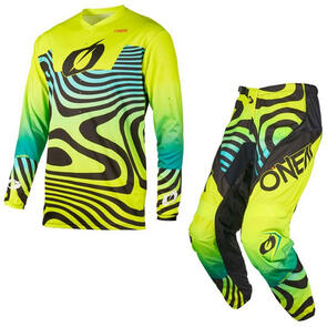 ONEAL 2027 ELEMENT YOUTH JERSEY AND PANTS NOVA - NEON YELLOW