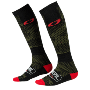 ONEAL PRO MX SOCKS COVERT BLK/GRN ADULT (OS)