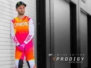 ONEAL 2027 PRODIGY JERSEY AND PANTS FIVE SIX - WHITE/NEON ORANGE