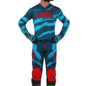 ONEAL 2025 HARDWEAR JERSEY AND PANTS WILD V.25 - BLU/TEAL