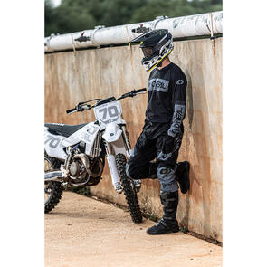 ONEAL 2027 ELEMENT JERSEY AND PANTS RACEWEAR - BLACK/GREY