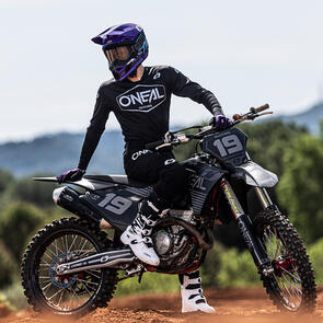 ONEAL 2027 MAYHEM JERSEY AND PANTS SOLID - BLACK