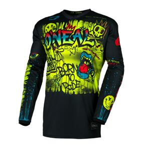 ONEAL 2026 YOUTH ELEMENT JERSEY RANCID V.26 BLACK NEON YELLOW