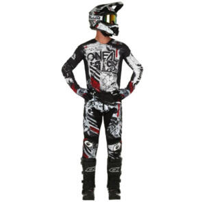 ONEAL 2022 MAYHEM JERSEY AND PANTS SCARZ - BLACK/WHITE