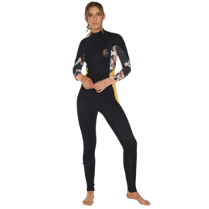 ONEILL 2020 WOMENS BAHIA 3/2 FUZE STEAMER BLK/CACTS/TWOR/GOLD