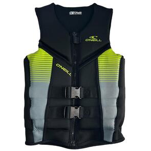 ONEILL 2026 YOUTH FACTOR L50S BOUYANCY JACKET BLACK DAYGLO