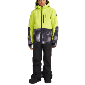 ONEILL SNOW 2025 BOYS TEXTURE JACKET BLACK SPACEDOUT AND BIB PANTS