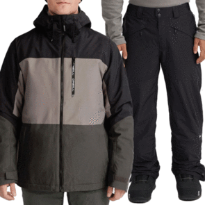 ONEILL SNOW 2025 CARBONITE JACKET BLACK OUT AND HAMMER PANTS