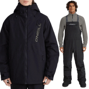 ONEILL SNOW 2025 HAMMER JACKET AND BIB PANTS BLACK OUT