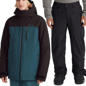 ONEILL SNOW 2025 HAMMER PLUS JACKET ALMA STEEL AND PANTS BLACK