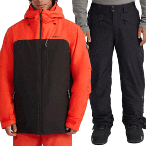 ONEILL SNOW 2025 HAMMER PLUS JACKET BLACK OUT COLOUR BLOCK AND PANTS